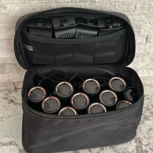 T3 Black and Gold Hair Rollers Set of 12